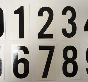 Vinyl Numbering Kits for Placards
